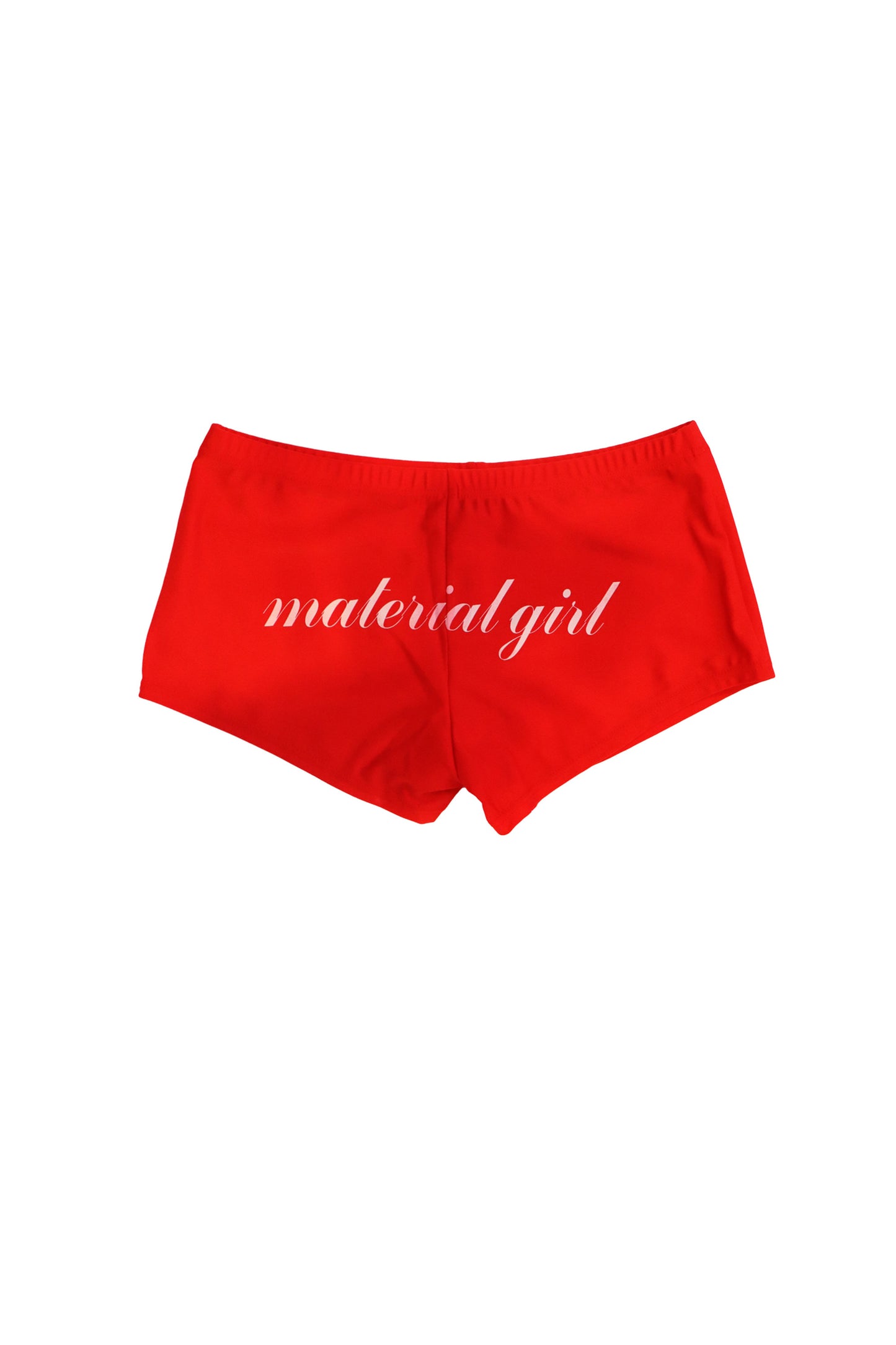 BOLAPSD MATERIAL GIRL RED BOOTY SHORTS